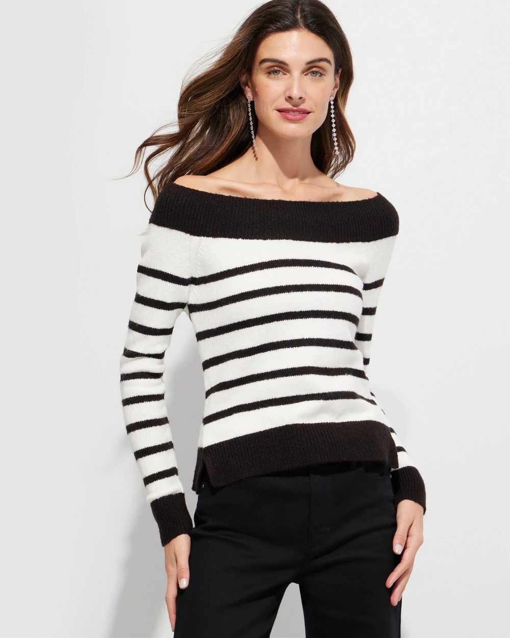 White house black market on sale off the shoulder sweater